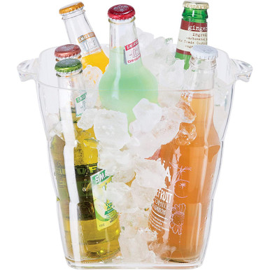 Ice Bucket Clear Ice Container for Freezer Cocktail Bar Party Restaurant