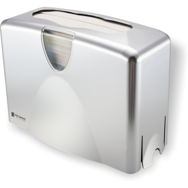 Winco TDAC-8W, Pur-Clean White Auto Cut Roll Towel Dispenser, Wall Mount