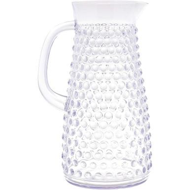 Tablecraft PP321 2 Qt. Clear Plastic Beverage Pitcher with Lid - Win Depot