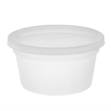 DELItainer® 12 oz. Round Takeout Container and Lid Combo