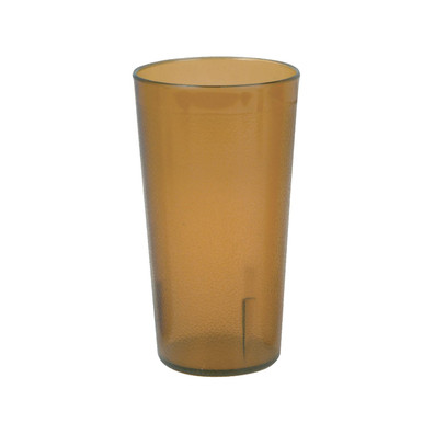 Choice 16 oz. Amber SAN Plastic Pebbled Tumbler - 12/Pack