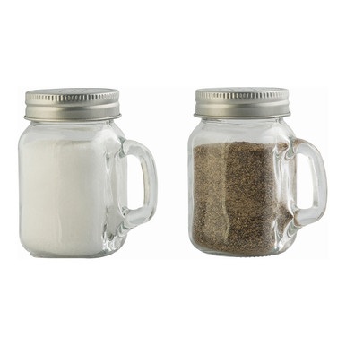 Tablecraft 10106 Spice Jar, 2 oz., Glass, Resealable Stainless Top - Win  Depot