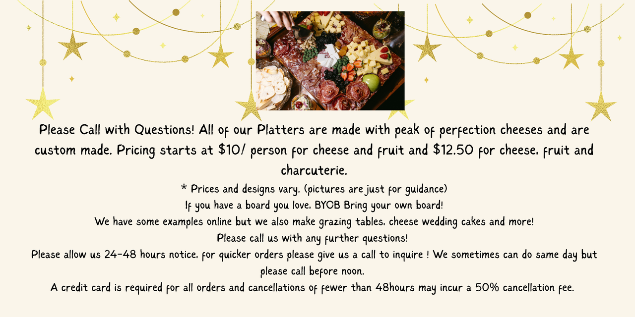 Cheese and Charcuterie Platters