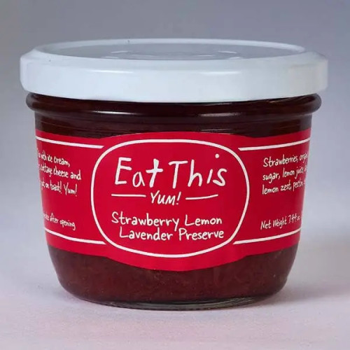 Eat this Strawberry Lemon Lavender Preserve 