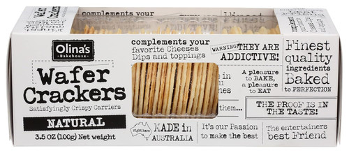 Olina's Water Crackers Natural