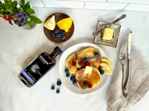 Blue Lemon Infused Maple Syrup 