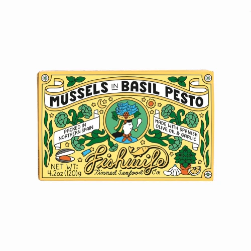 Fishwife Mussels in Basil Pesto 