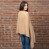 Lambswool Shawl LLS-100 Lambswool Camel SAOL Knitwear Reverse View