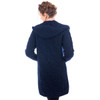 Ladies Classic Fit Long Cardigan with Hood ML116 Navy Blue SAOL Knitwear Reverse View