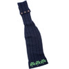 Aran Loop Scarf featuring Shamrock Pattern ML250 Navy Blue SAOL Knitwear