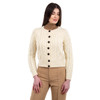 ML152 Ladies Cable Cardigan SAOL Knitwear White