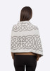 Traditional Celtic Knotwork Shawl LS108 - 403 Harbor Grey saolknitwear.com