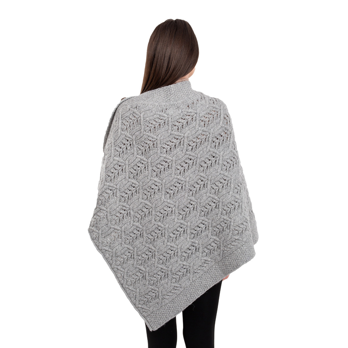Poncho Small i Bubble Merino Ull