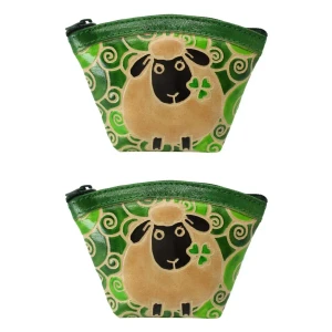 Leather Irish Sheep Coin Purse