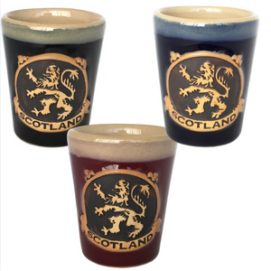 Lion Rampant Scottish Stoneware Shot Glass