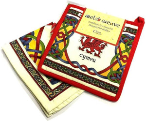 Welsh Tea Towel & Dragon Pot Holder