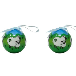 Shamrock Sheep Christmas Bauble