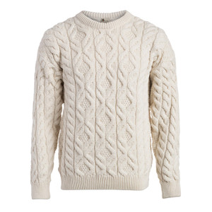 Boyne Valley Knitwear Men's Supersoft Cable Sweater