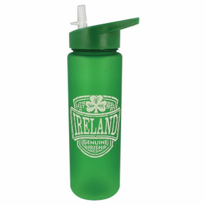 Ireland Shamrock Plastic Water Bottle