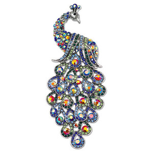 Elegant Peacock Pin