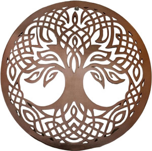 Irish Tree of life round-shaped wall hang - Rose Gold