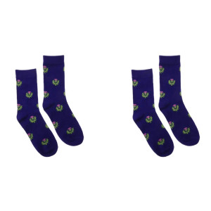 Scottish Thistle Socks for Women - Soft Cotton Blend