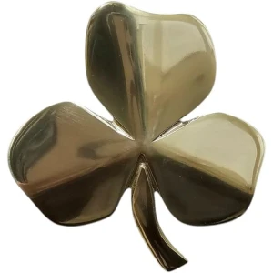 Shamrock Irish Family Blessing Pewter Wall Art in Antique Brass on DublinGiftCompany in Wall Art