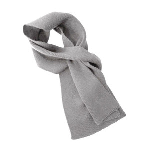 Mens Wool Knit Scarf AWM313 Grey SAOL Knitwear
