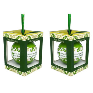 Irish Blessing Christmas Tree Bauble Ornament