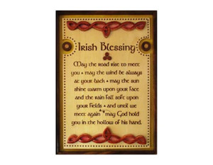 Wood Irish Blessing Wall Plaque