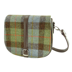 Harris Tweed Shoulder & Crossbody Bag Buckle Detail