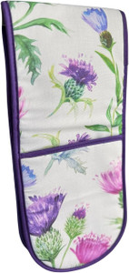 Scottish Thistles Cotton Quilted Double Oven Glove