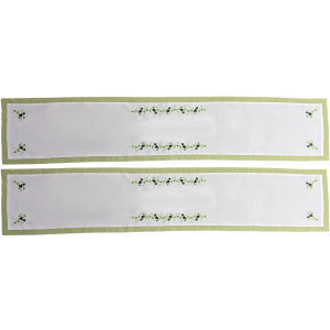 Packs of 40 Shades Green Table Runner 14x72 inch