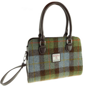 Authentic Tartan Harris Tweed Midi Tote Bag