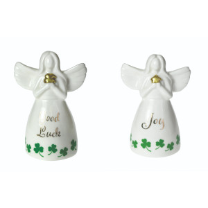 Parian China Irish Guardian Angel Figurines
