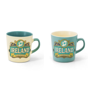 Ireland Map Mug - Cream & Teal