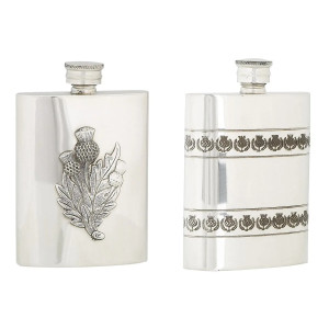 4oz Scottish Pewter Flask