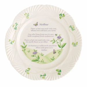 Parian China Mothers Blessing Plate