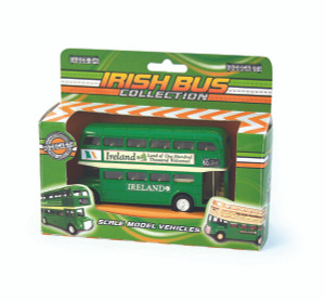 Diecast Green Irish Souvenir Bus Model