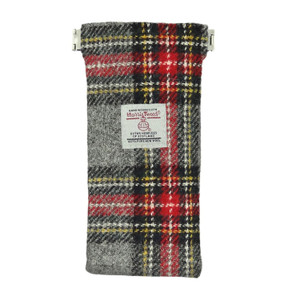 Harris Tweed Soft Glasses Case Spring Clip