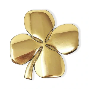 Four Leaf Clover Pewter Wall Hanging Irish Decor