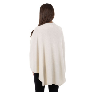 Lambswool Draped Shawl LLS105 - 900 White Studio Saol