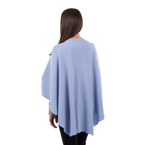 Lambswool Draped Shawl LLS105 - 909 Light Blue Studio Saol