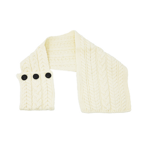 Aran Loop Scarf ML196 100	Natural Saol