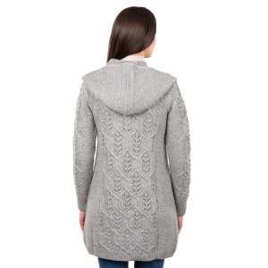Aran Leaf Coat ML162-103 Grey Saol