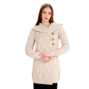 Aran Leaf Coat ML162-109 Parsnip Saol