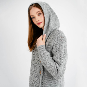 Aran Leaf Coat ML162-103 Grey Saol