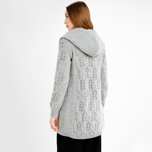 Aran Leaf Coat ML162-103 Grey Saol