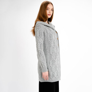 Aran Leaf Coat ML162-103 Grey Saol