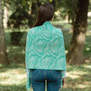 Newgrange Fern Wrap	LS104 - 404	Aqua Green